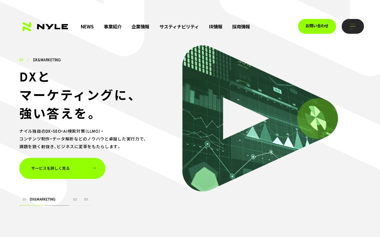 ナイル株式会社の公式サイト