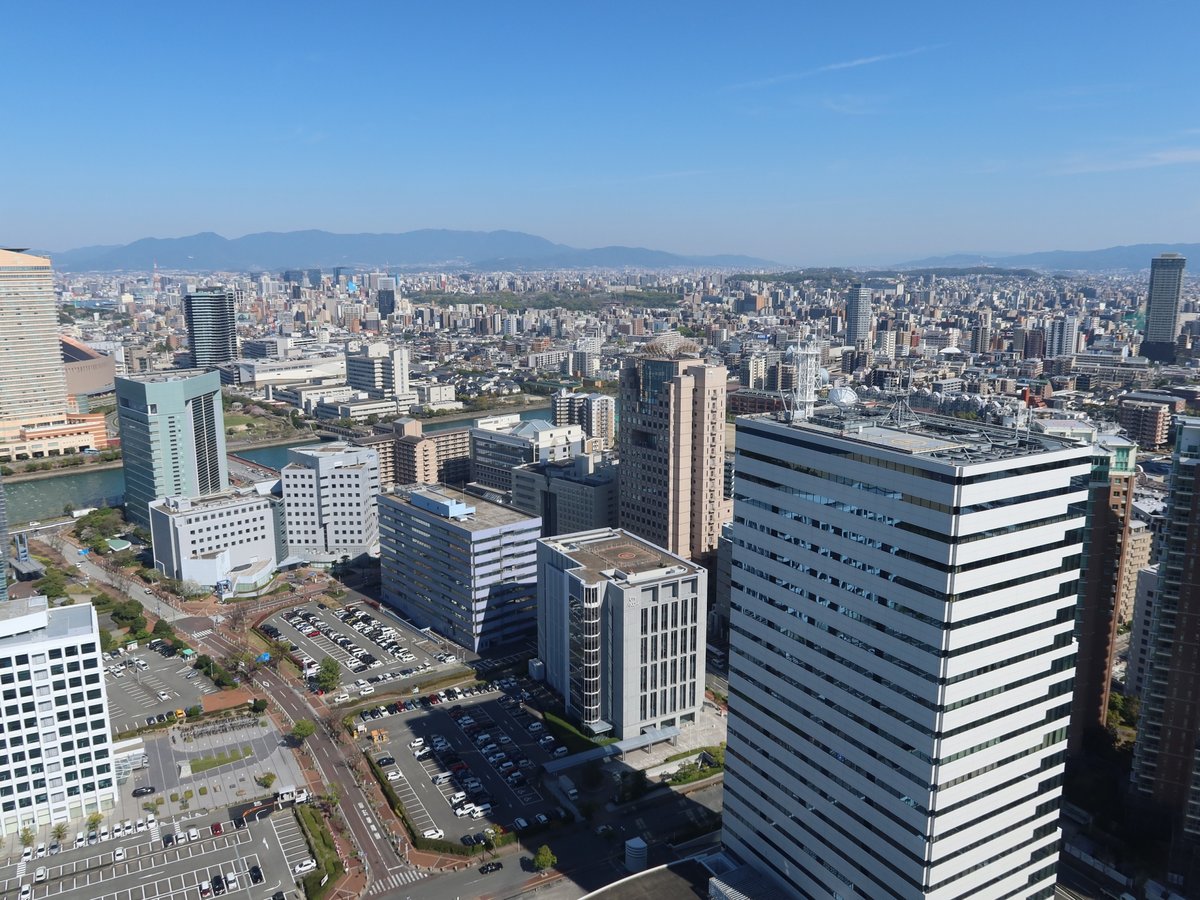 福岡タワー 展望台からの景色 南東側